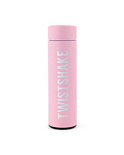 Twistshake Hot or Cold Bottle 420ml Pastel Pink
