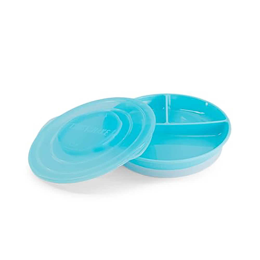 Twistshake Divided Plate – 6+ Months – Pastel Blue