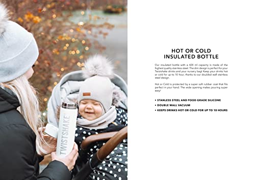 Twistshake Hot or Cold Bottle – Black 420ml