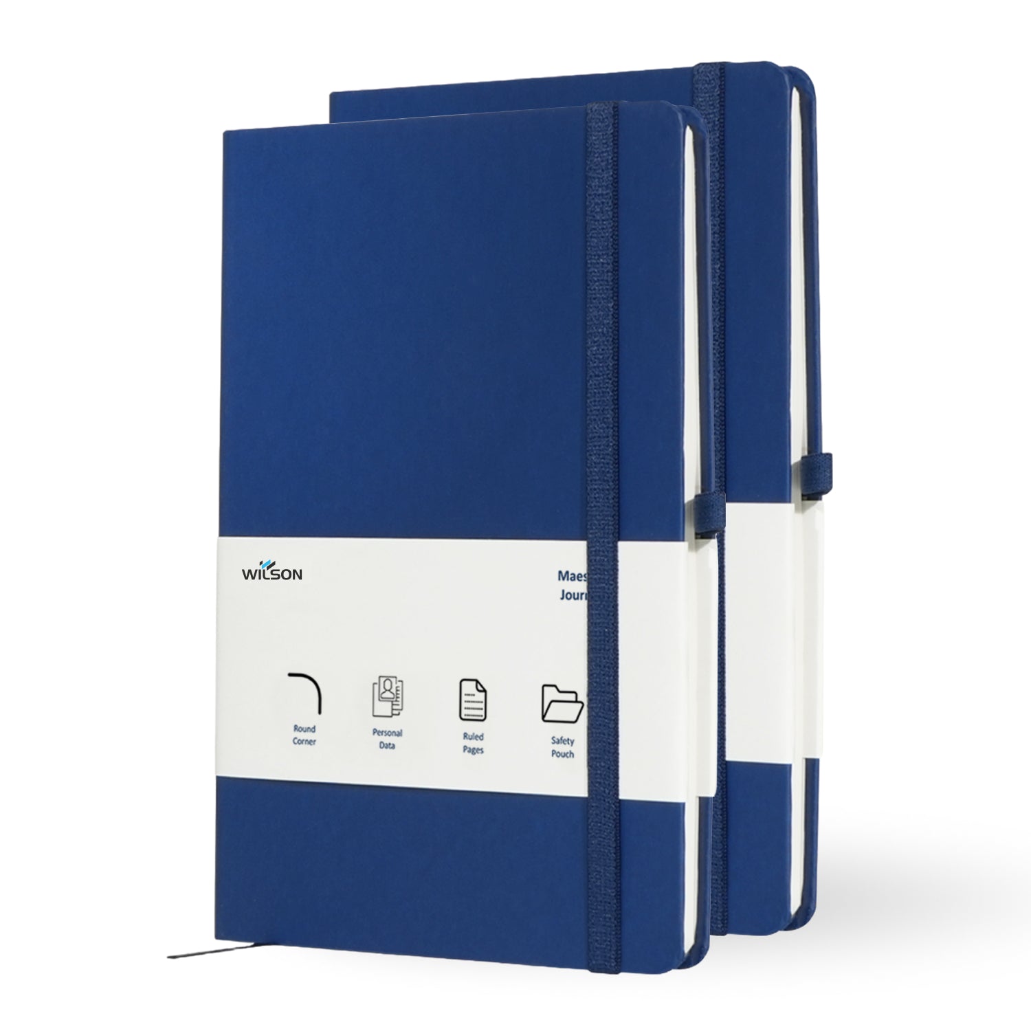 A5 Maestro Journal Notebook – Ruled Paper, 160 Pages (Blue)