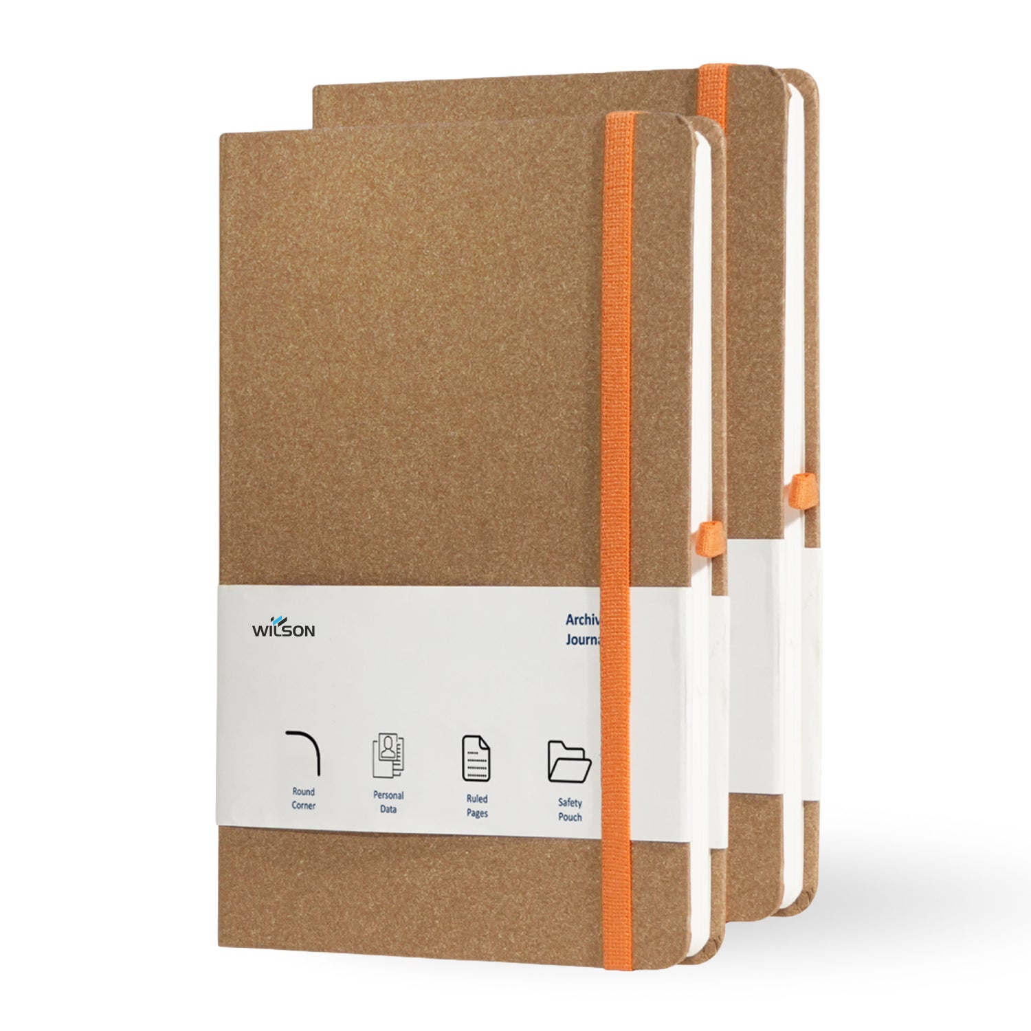 A5 Archive Ruled Paper Journal Notebook, 224 Pages (Walnut)