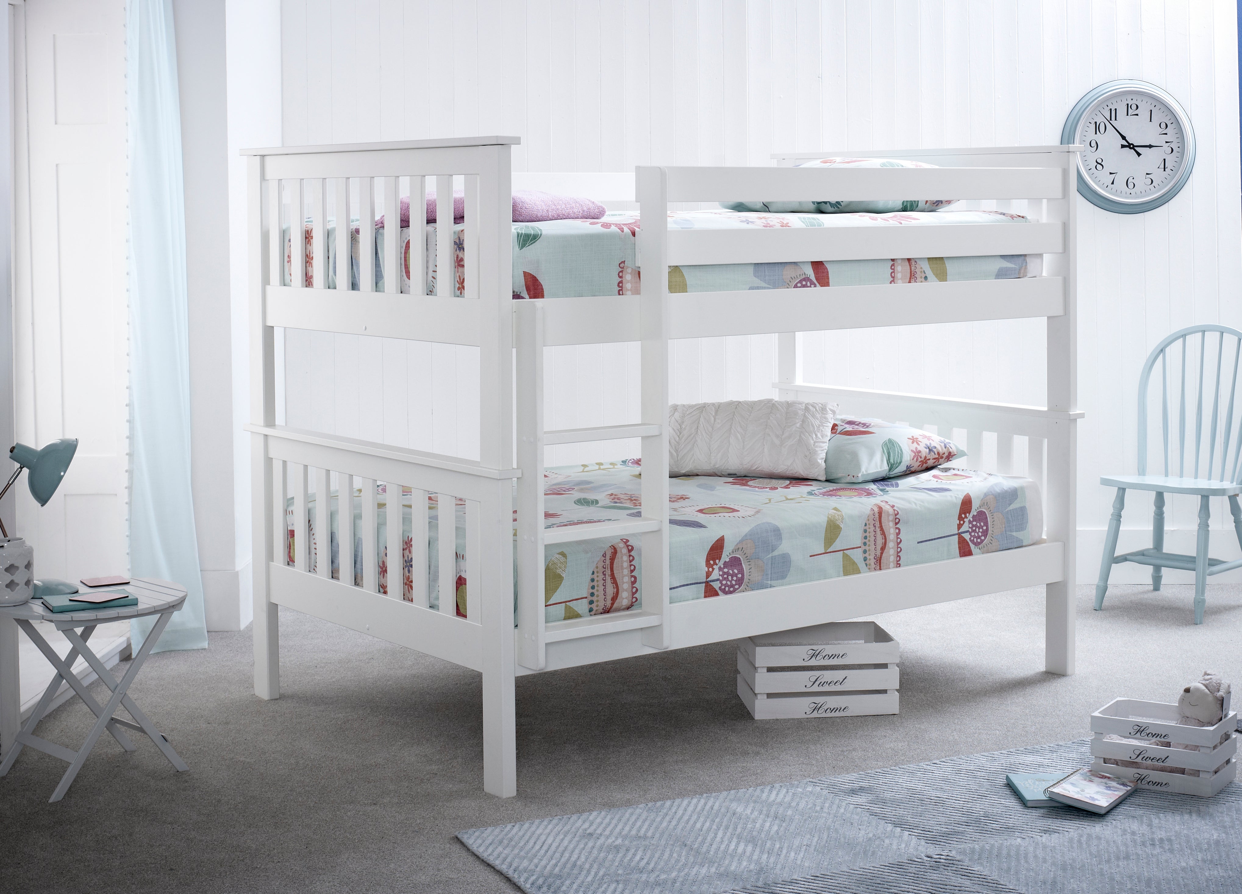 Oslo White Quadruple Bunk Bed