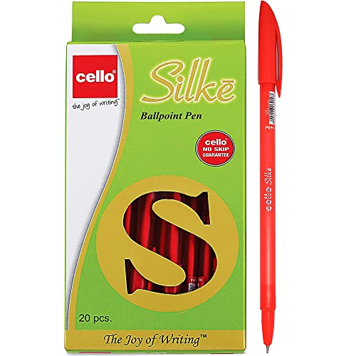 Cello Silke Ballpoint Pen (0.7 mm), Pack of 20