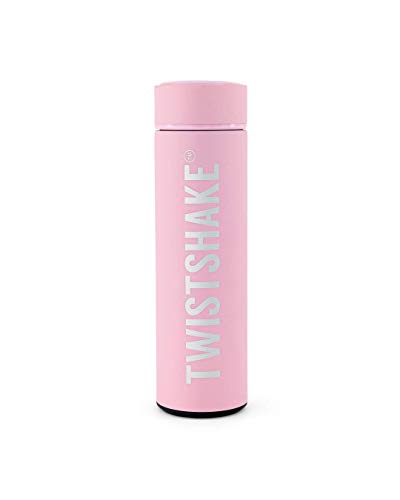 Twistshake Hot or Cold Bottle 420ml Pastel Light Pink