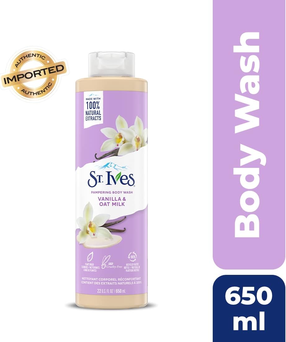 St. Ives Vanilla & Oat Milk 650 ml Shower Gel