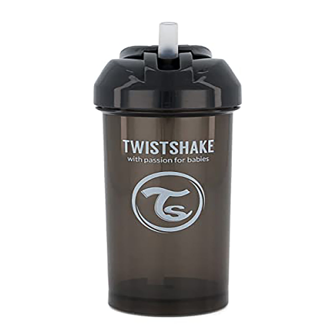 Twistshake Straw Cup 360ml 6+m Black