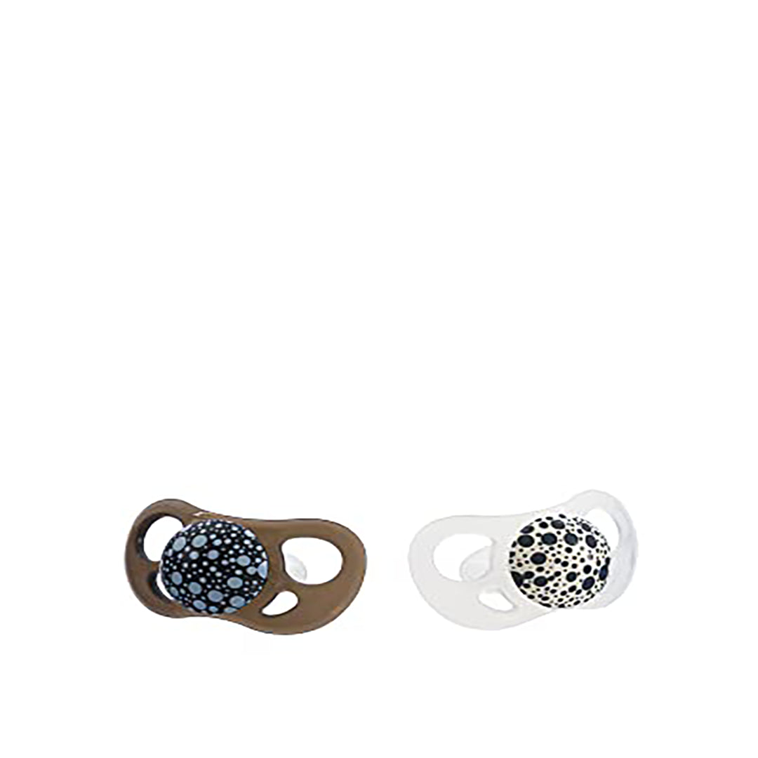 Twistshake Pacifier, Black/White, 6+ Months, 2-Piece