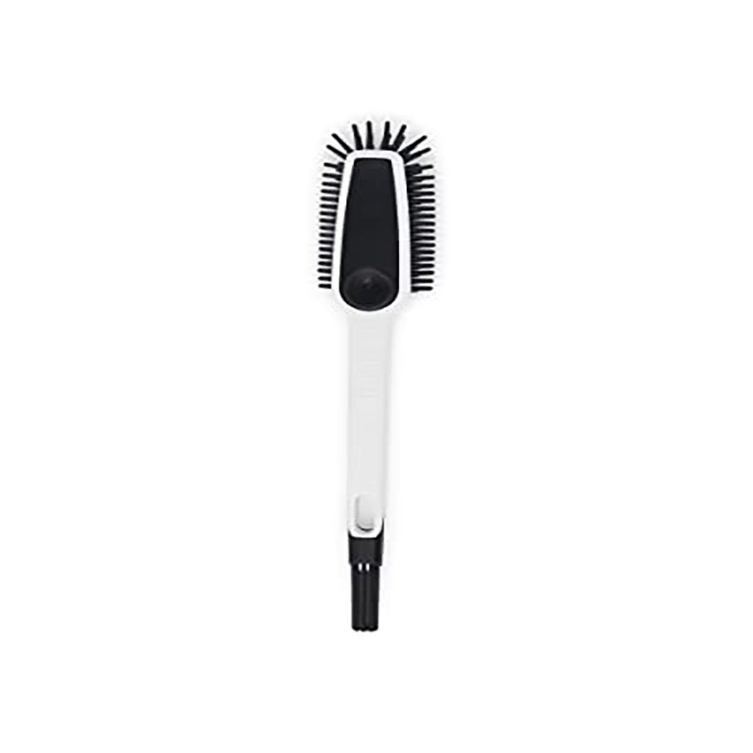 Twistshake Non-Scratch Baby Bottle Cleaning Brush Combined with Teat Brush, Suitable for Sippy Cup, Baby Bottle, Teat and Dishes, BPA Free, Black/White