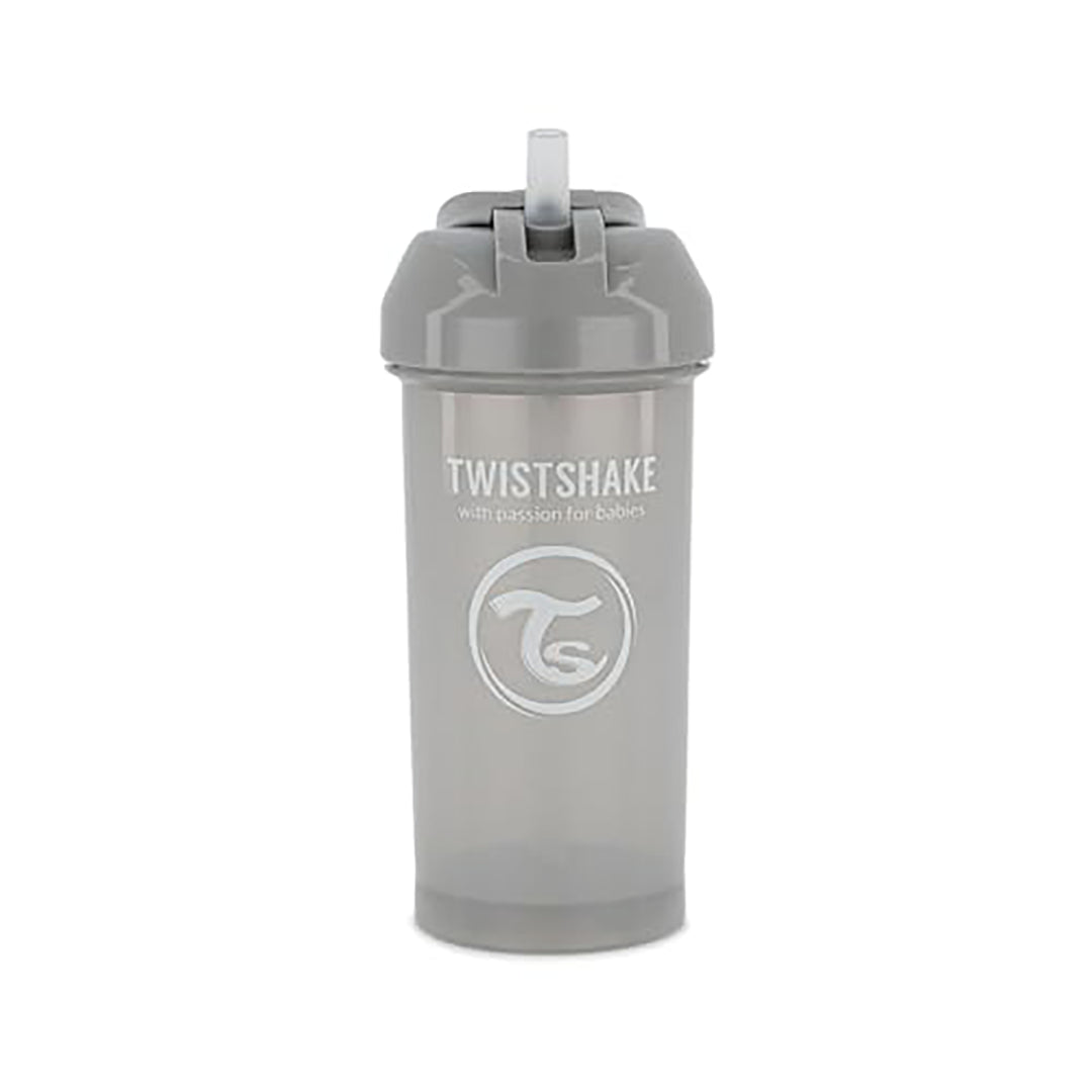 Twistshake Straw Cup 360ml 6+m Pastel Grey