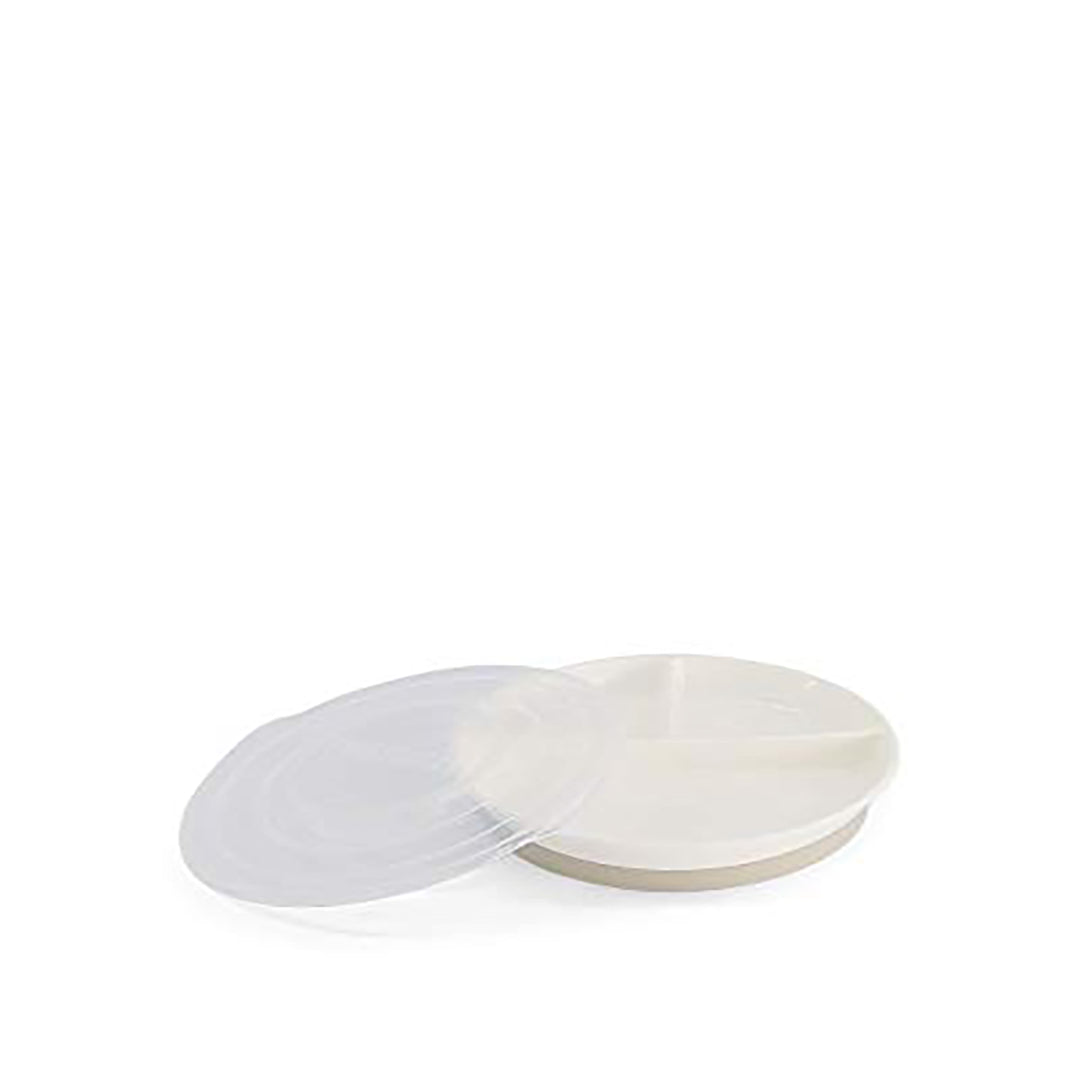 Twistshake Divided Plate 6+m White