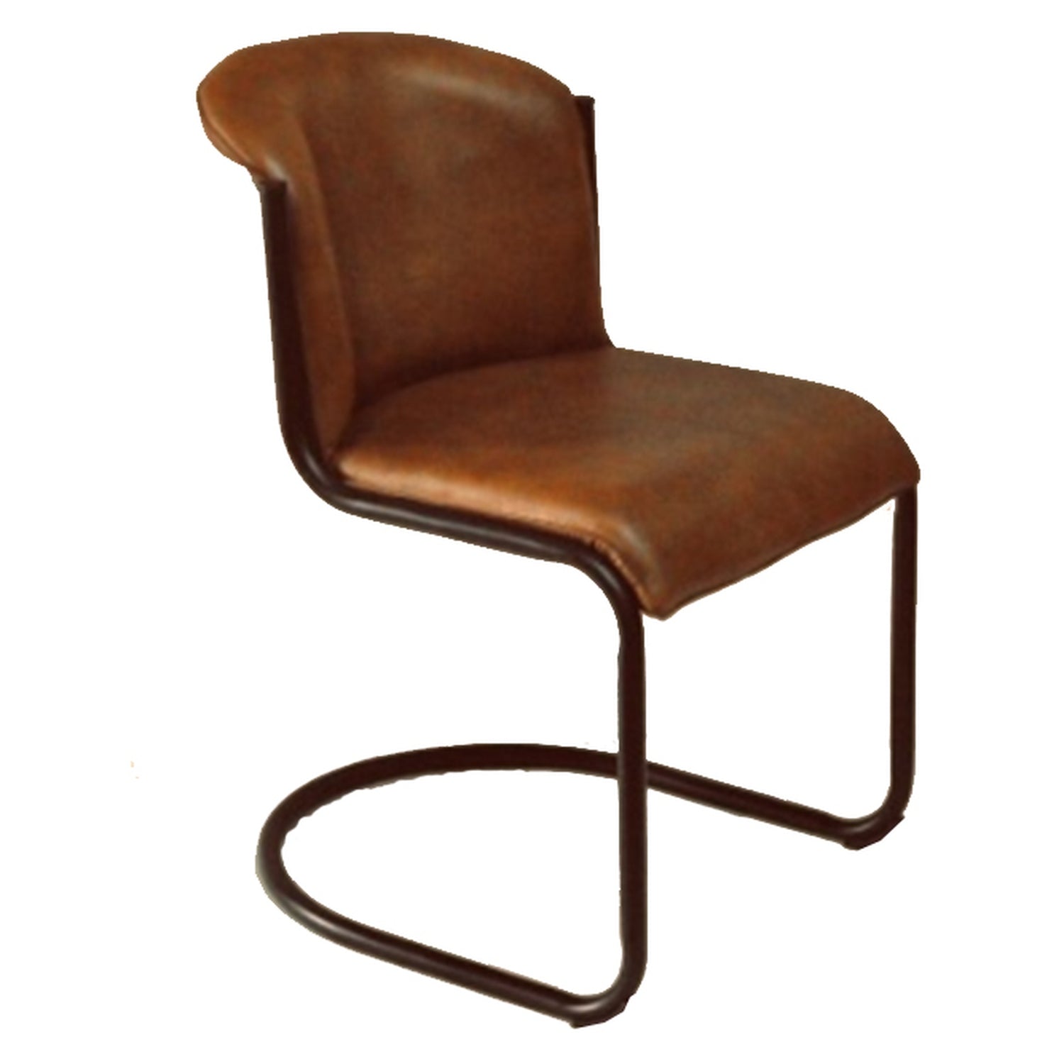 Billy Leather Curved Dining Chair