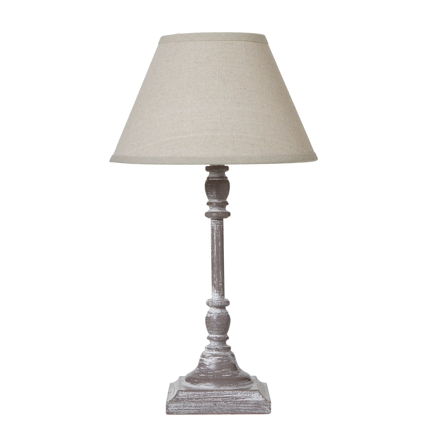 Antia Stem Table Lamp With Linen Shade