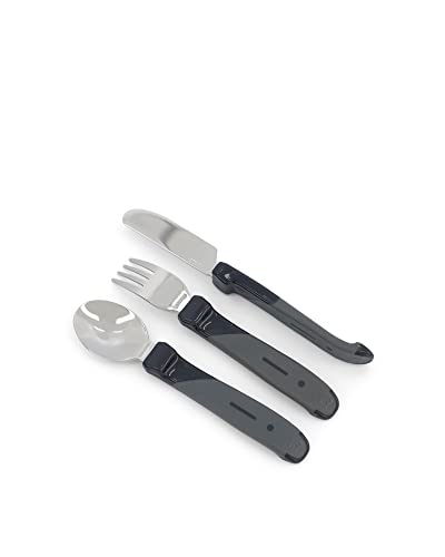 Twistshake Learn Cutlery Stainless Steel 12+m Black