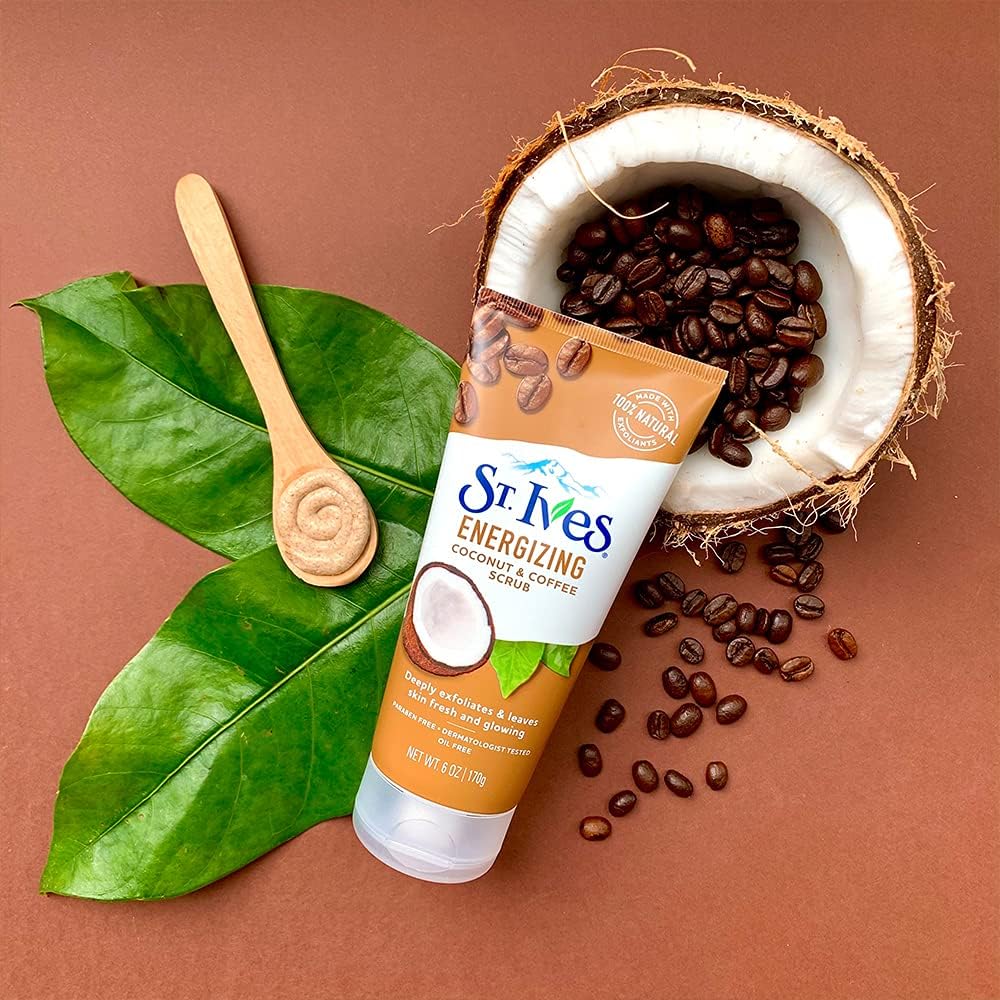 St. Ives Coconut and Coffee Rise and Energize Face Scrub 170g