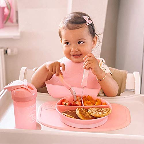 Twistshake Stainless Steel Learning Cutlery Pink