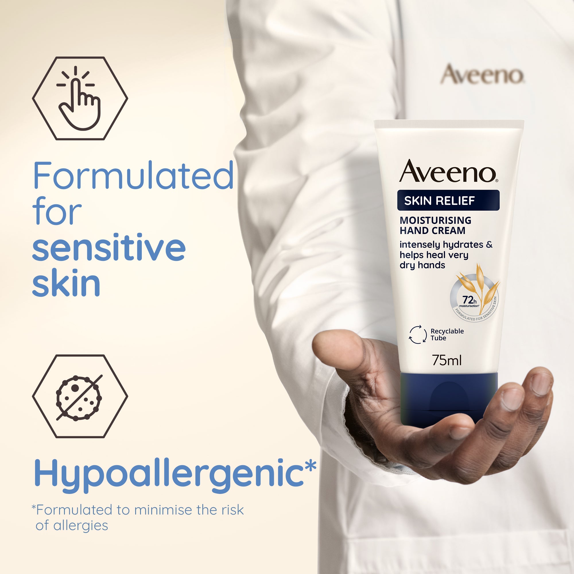 Aveeno Skin Relief Moisturising Hand Cream, 75 ml