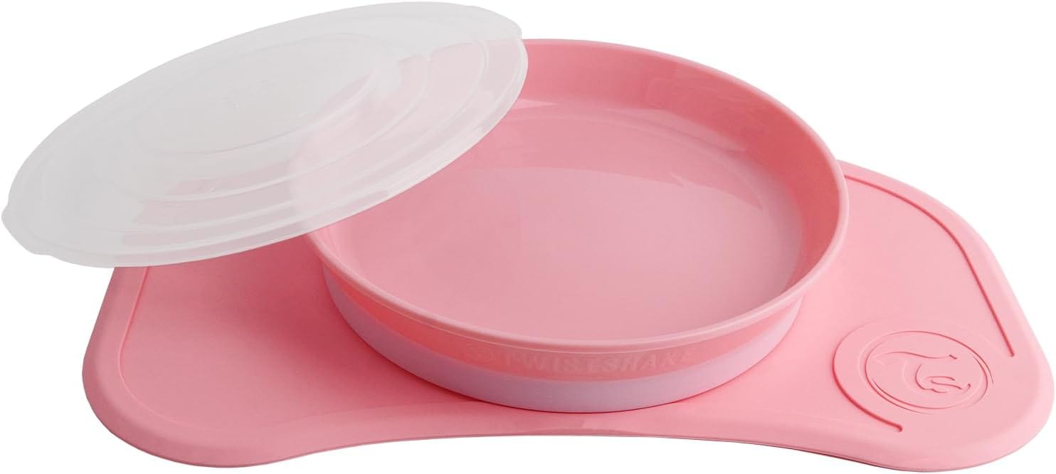 Twistshake Click-Mat Mini + Plate Pastel Pink