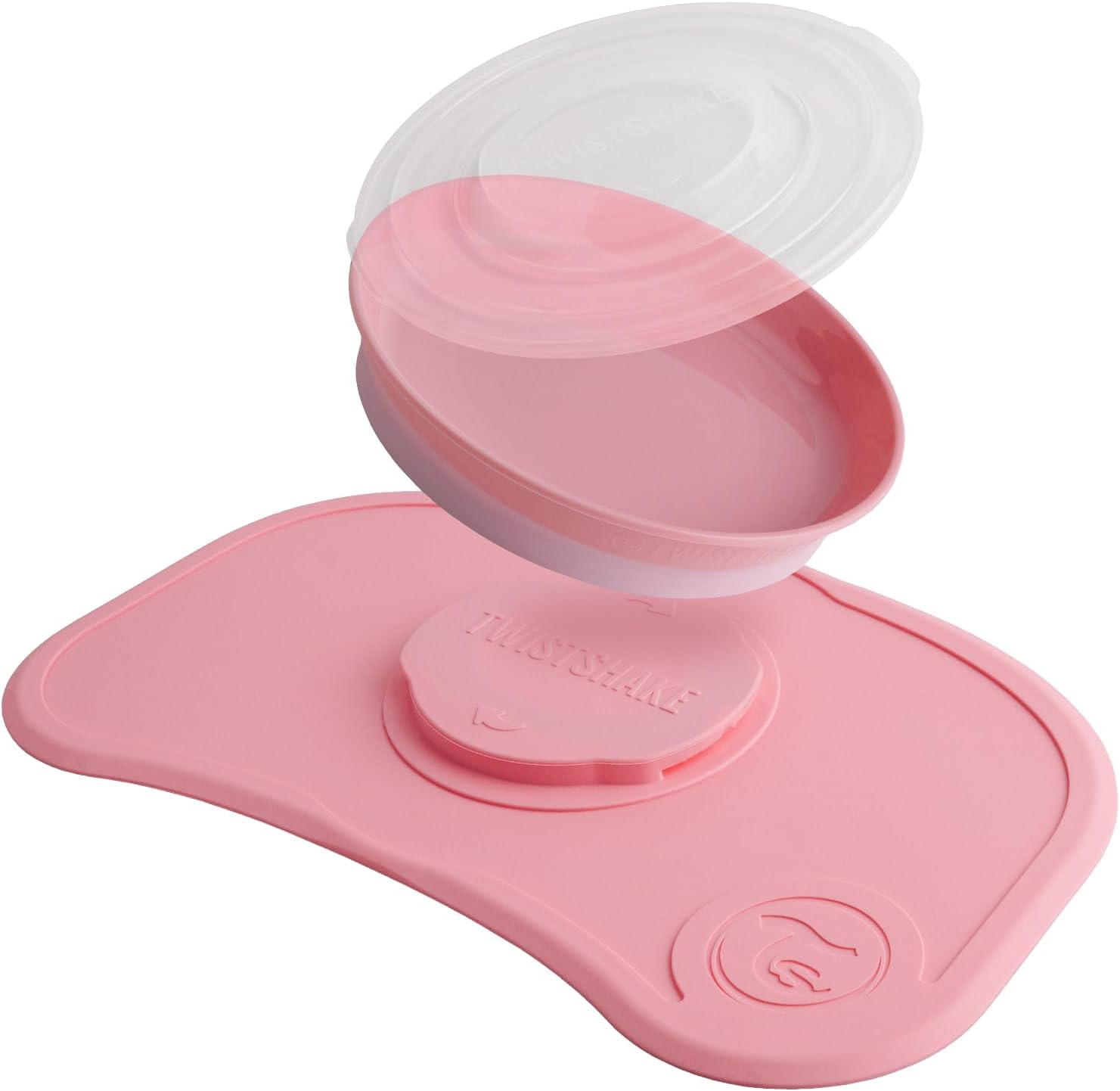 Twistshake Click-Mat Mini + Plate Pastel Pink