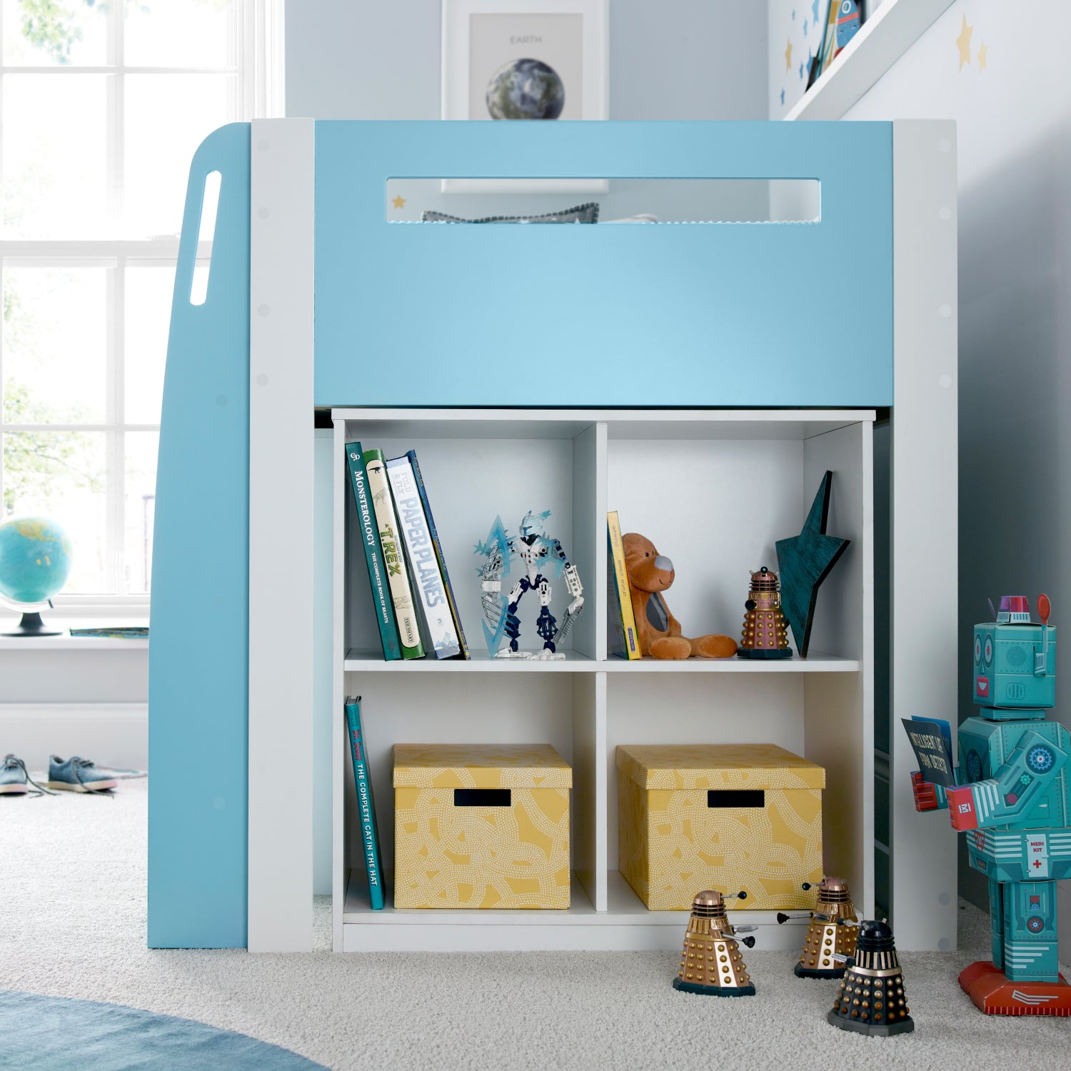 Lacy Blue Storage Mid Sleeper