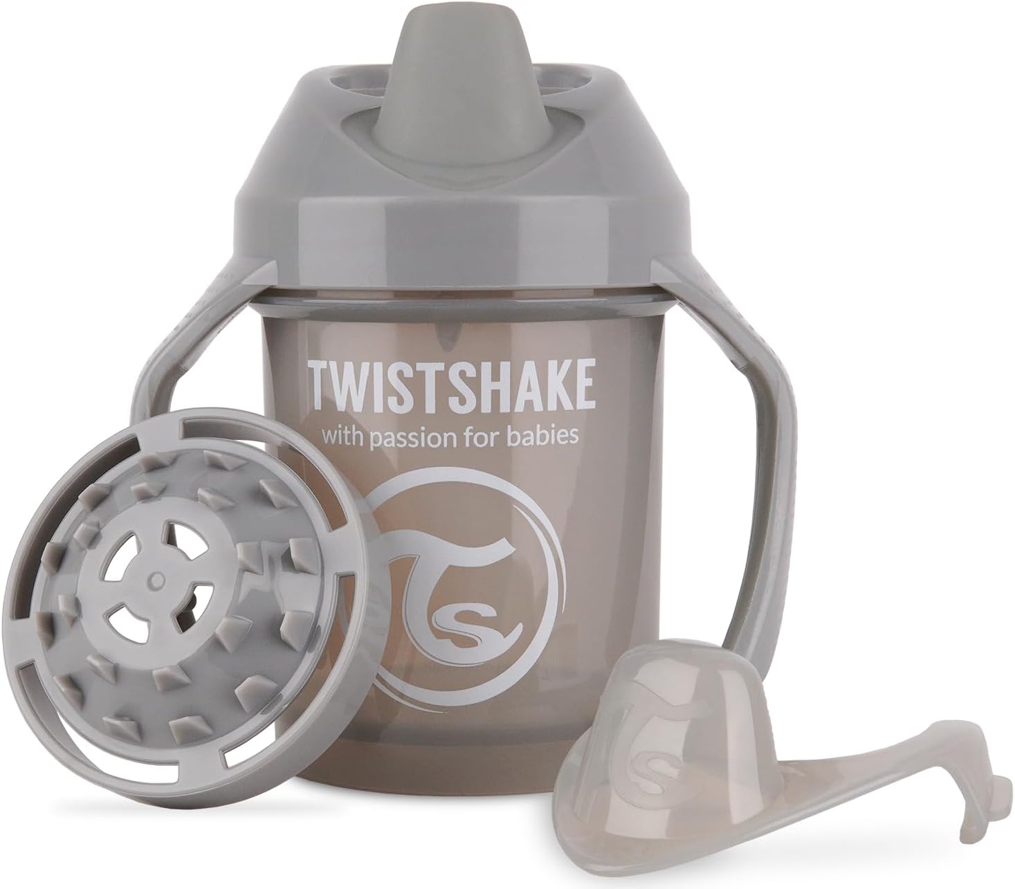 Twistshake Mini Cup 230ml 4+m Pastel Grey