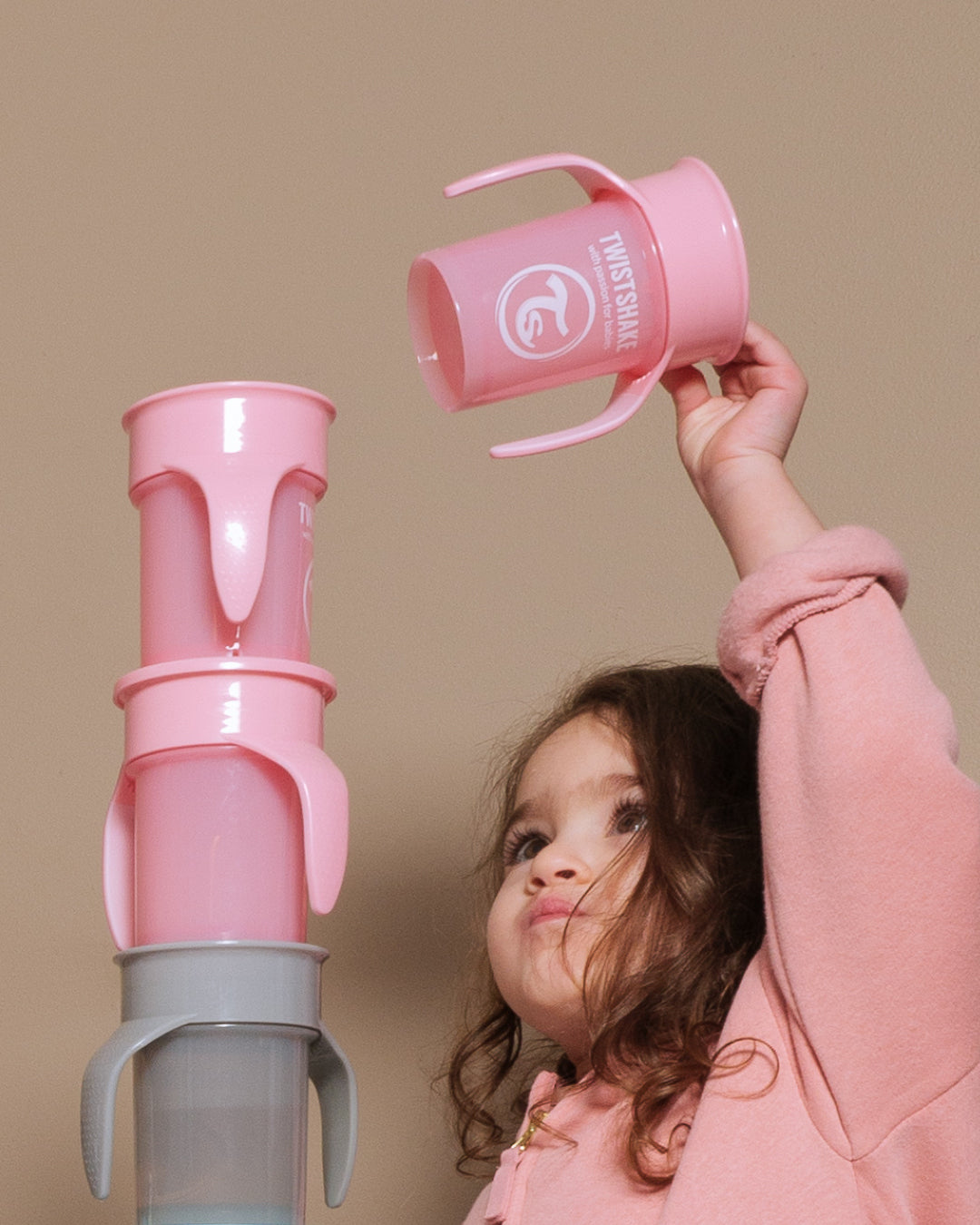 Twistshake 360 Sippy Cup 6+m Pastel Grey