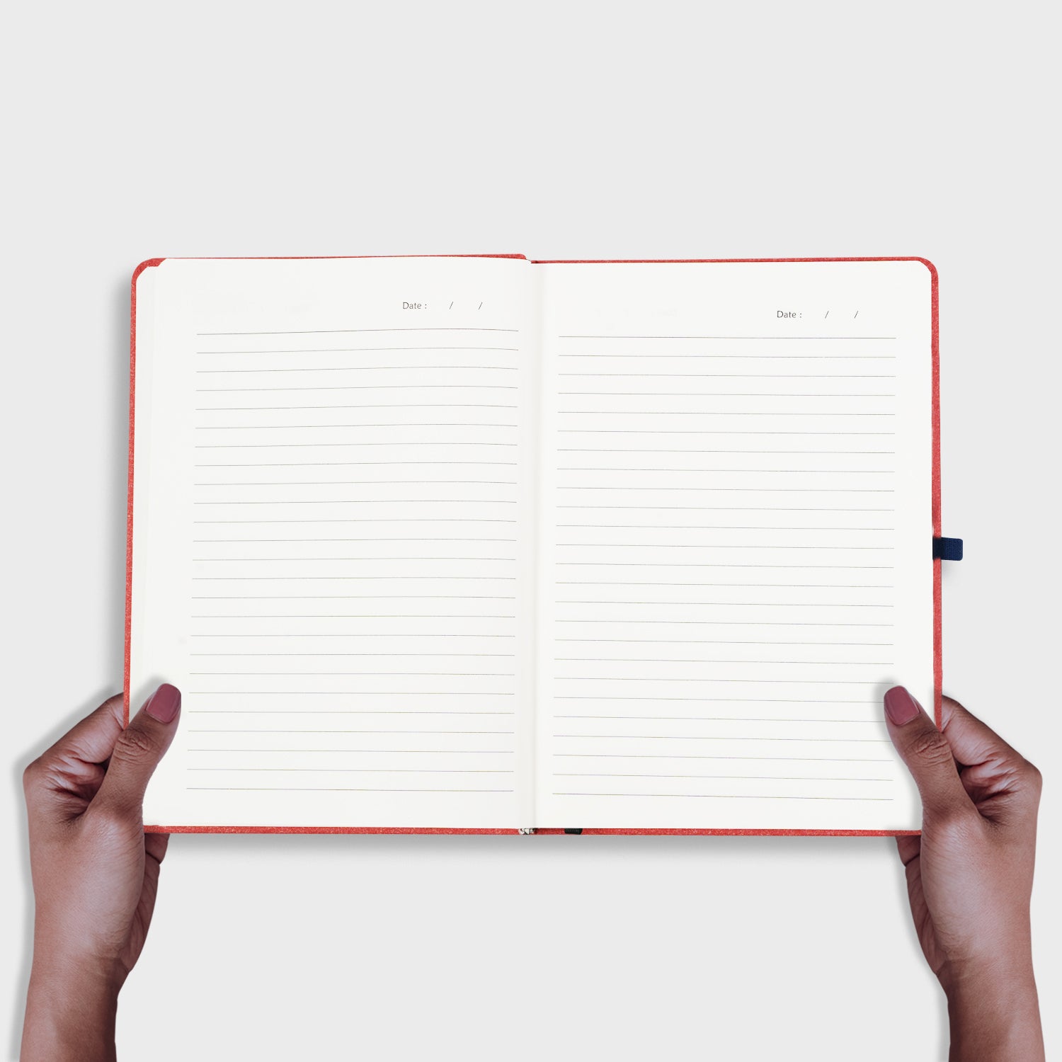 A5 Archive Ruled Paper Journal Notebook, 224 Pages, Red