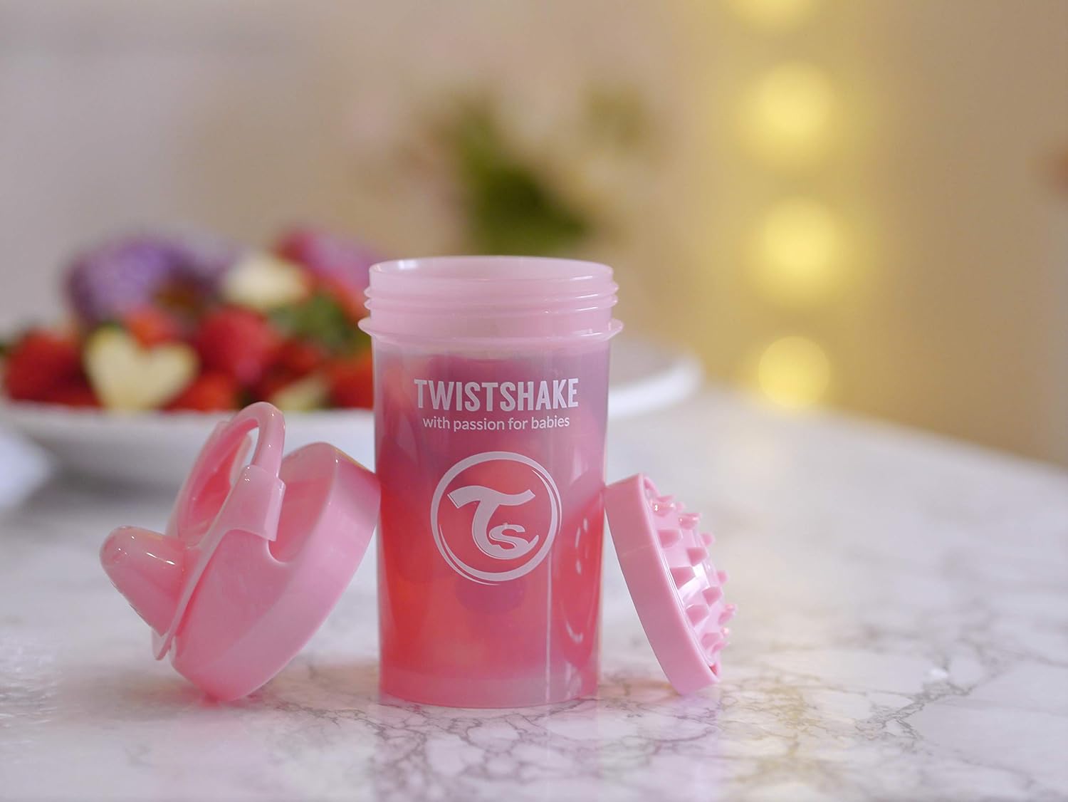 Twistshake Crawler Cup 300ml 8+m Pastel Light Pink