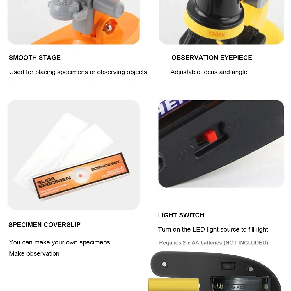 Mini Microscope Toy: The Ultimate Science Educational Gift for Kids