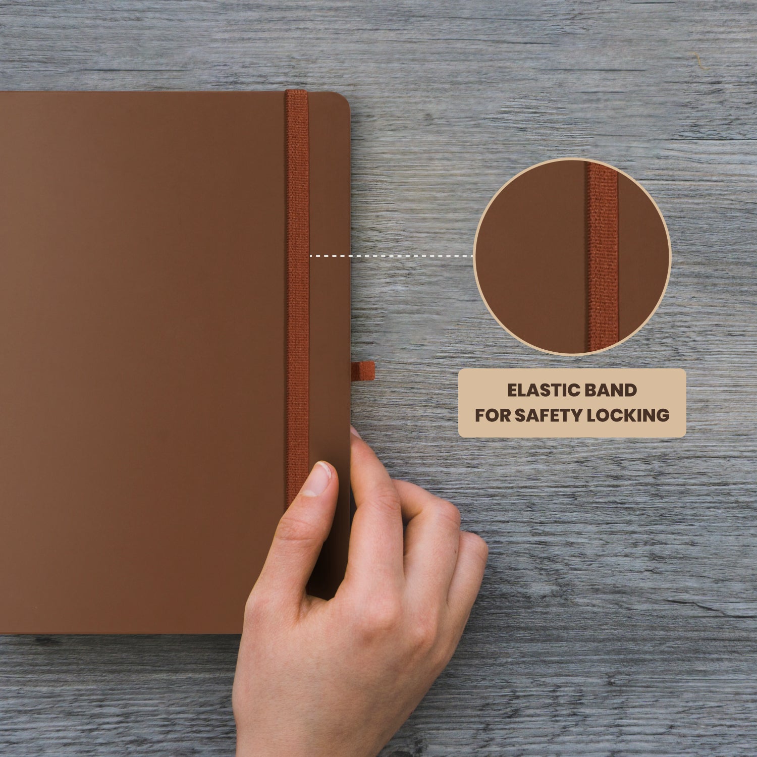 Wilson A5 Journal Notebooks, 160 Pages, Brown, Pack of 2