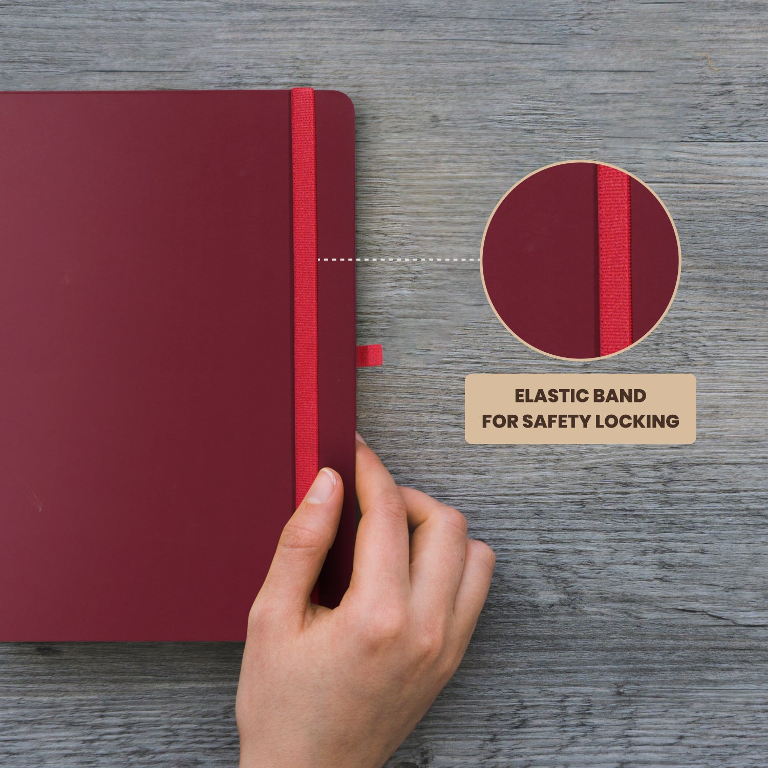 Wilson A5 Journal Notebooks, 160 Pages, Maroon, pack of 2