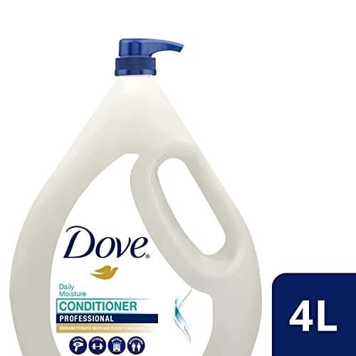 Dove Hair Conditioner | Daily Moisture | with Pump 4L | Nourishing system for smooth hair and resilient to daily damage