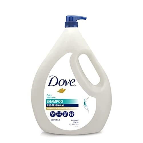 Dove Hair Shampoo | Daily Moisture | With Pump 4L | Nourishing system for smooth hair and resilient to daily damage