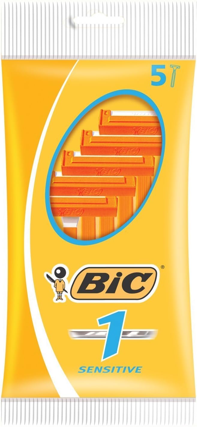 BIC 1 Sensitive Disposable Razors 5 Pakcs - Infinity Market