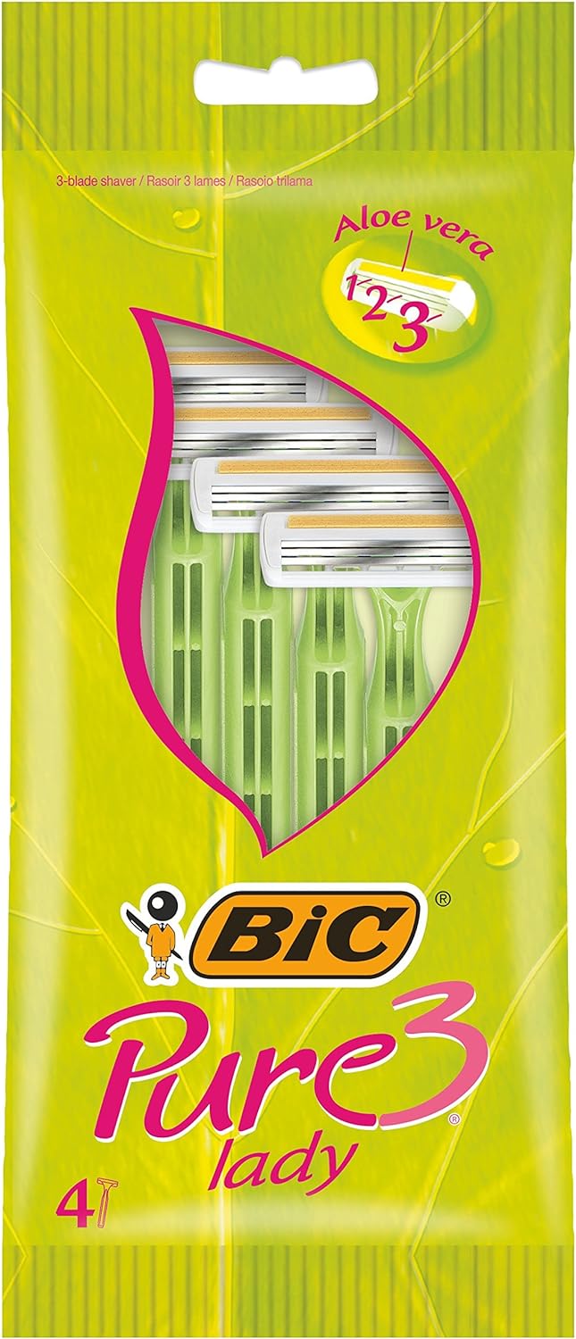 BIC Pure 3 Lady Razors - Packs of 4 - Infinity Market