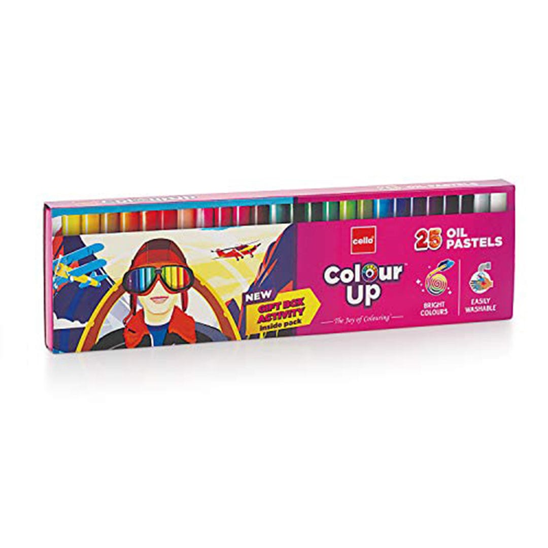 Cello ColourUp Oil Pastels - 25 Shades Non - toxic colours for kids - Infinity Market