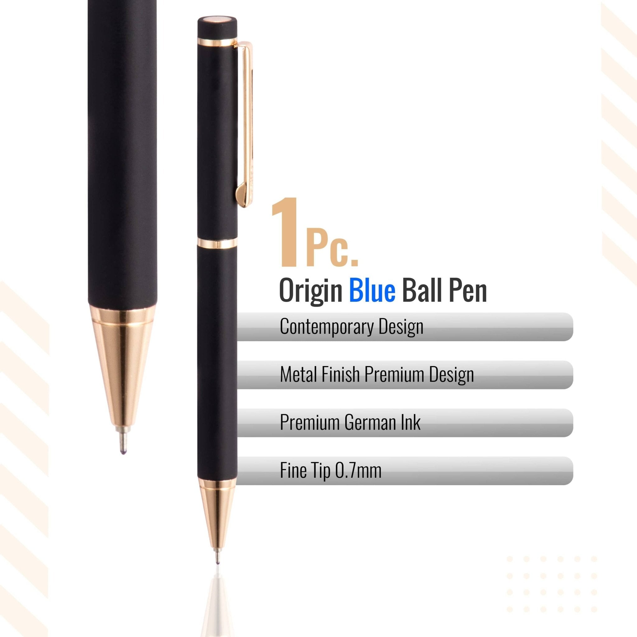 Cello Signature Origin Roller Pen - Ink Color Blue - Infinity Market