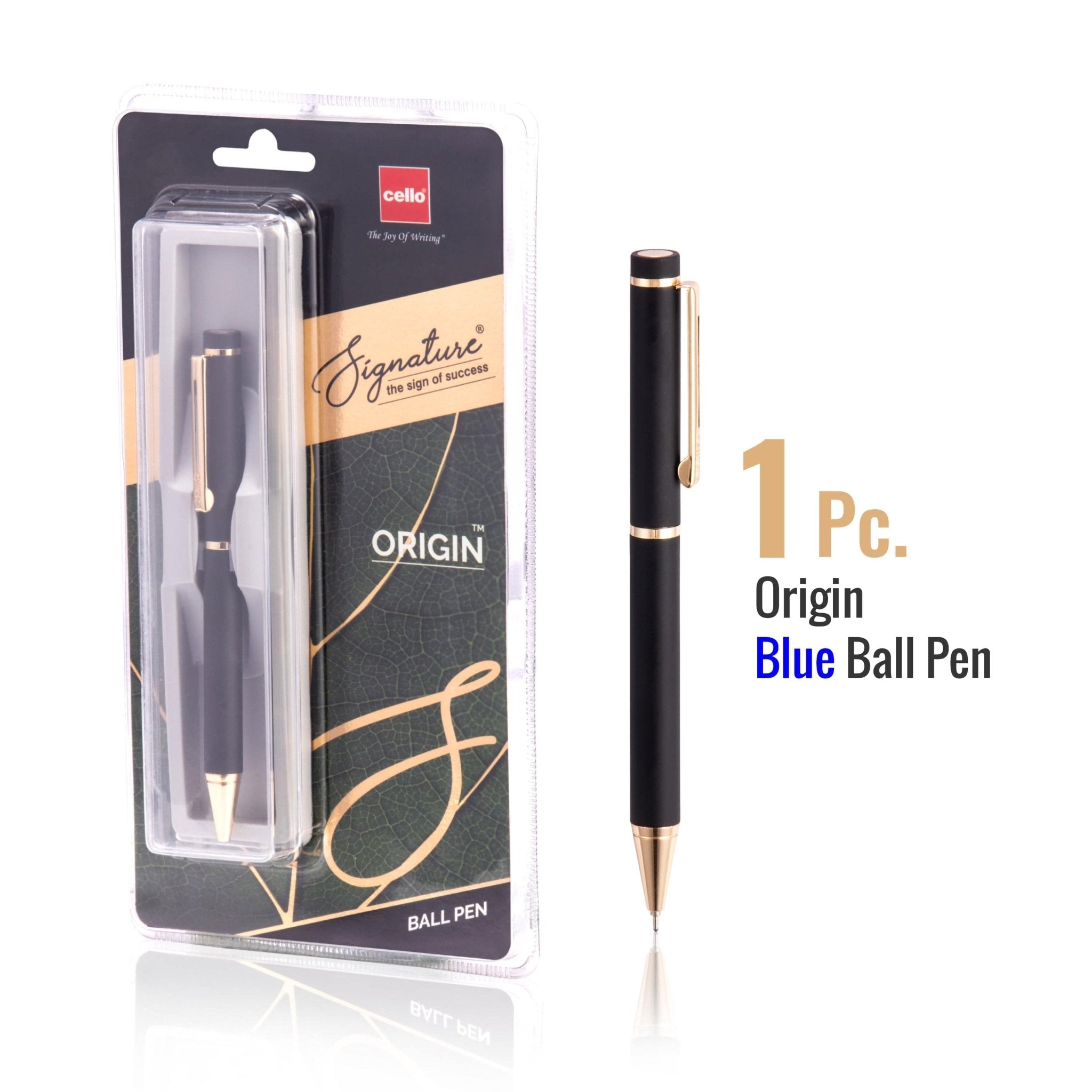 Cello Signature Origin Roller Pen - Ink Color Blue - Infinity Market