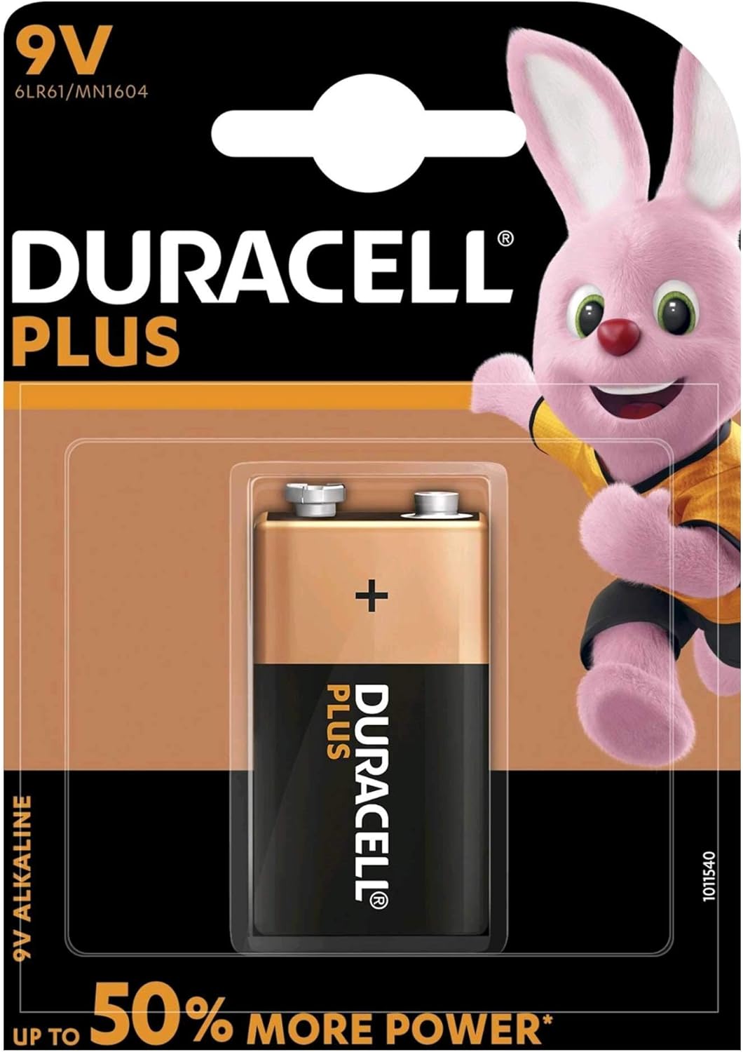 Duracell Plus Power Type 9V Alkaline Batteries, Pack of 1 - Infinity Market