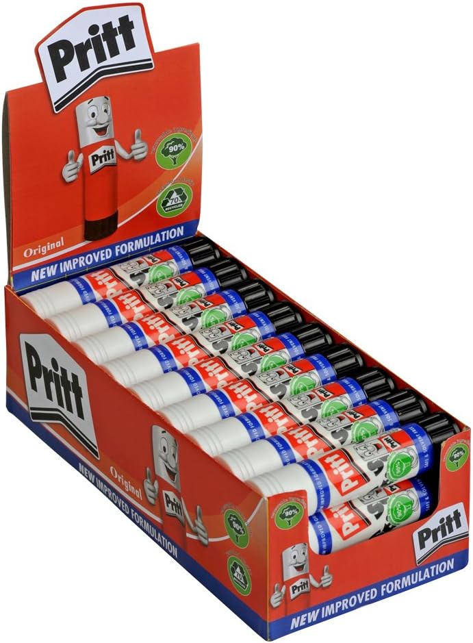 PRITT Stick Display Box of 11g 25PK, Safe & Child - Friendly Craft Glue for Arts & Crafts Activities - Infinity Market