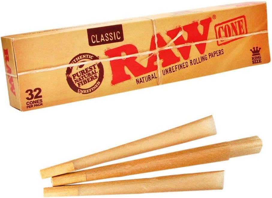 RAW PRE ROLLED CONES KING SIZE SLIM 32PK - Infinity Market