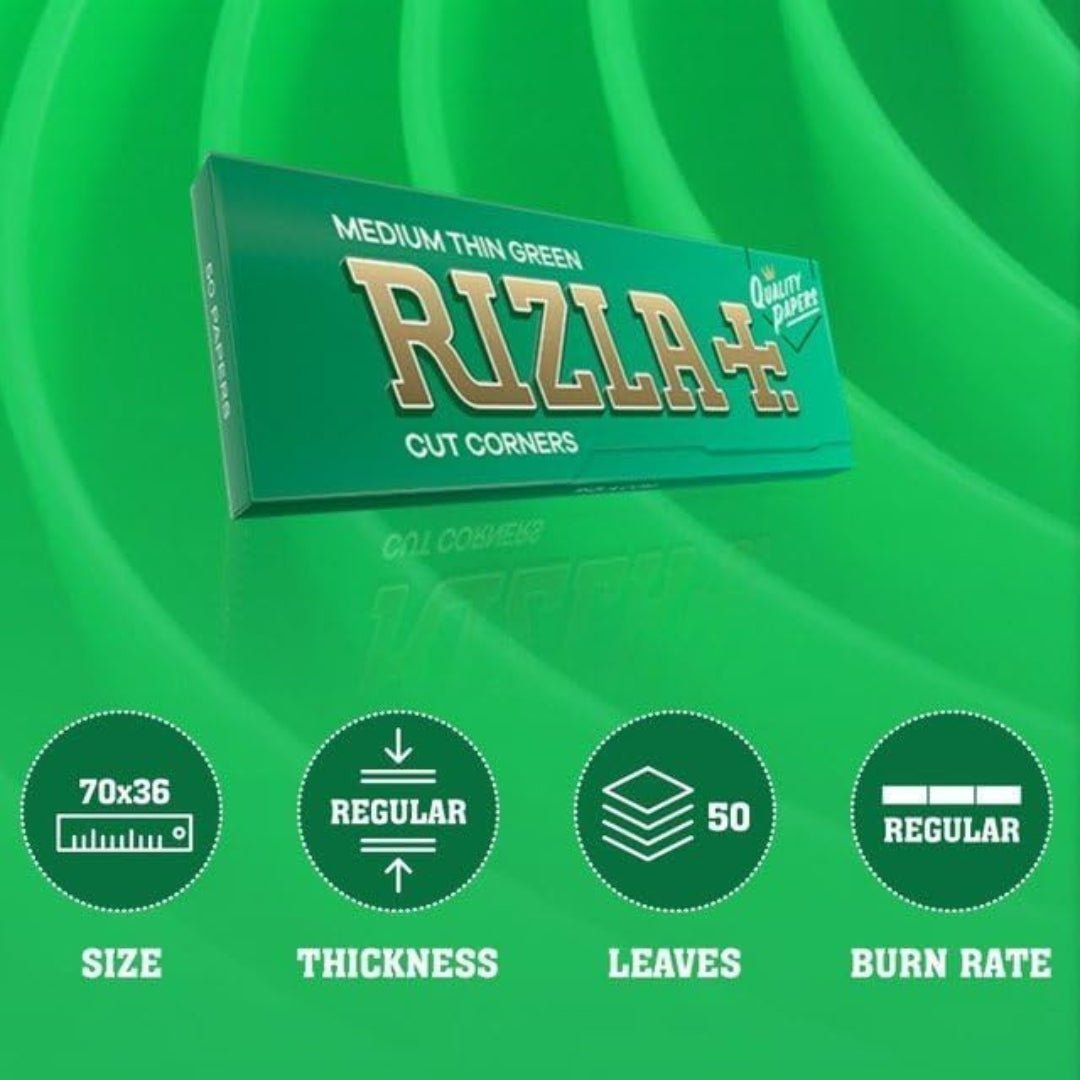 Rizla Regular Green Rolling Paper 50 Packs Booklets - Infinity Market