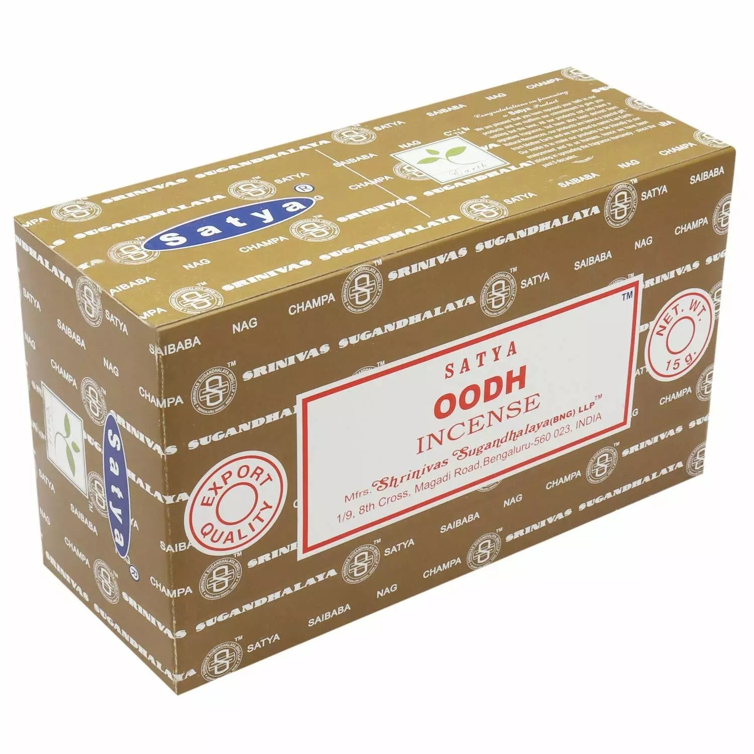 Satya Oodh 15 g 12pk - Infinity Market