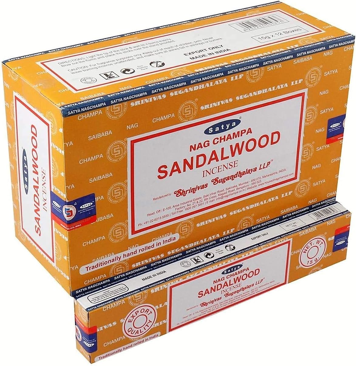 Satya Sandal Wood 15g 12pk - Infinity Market