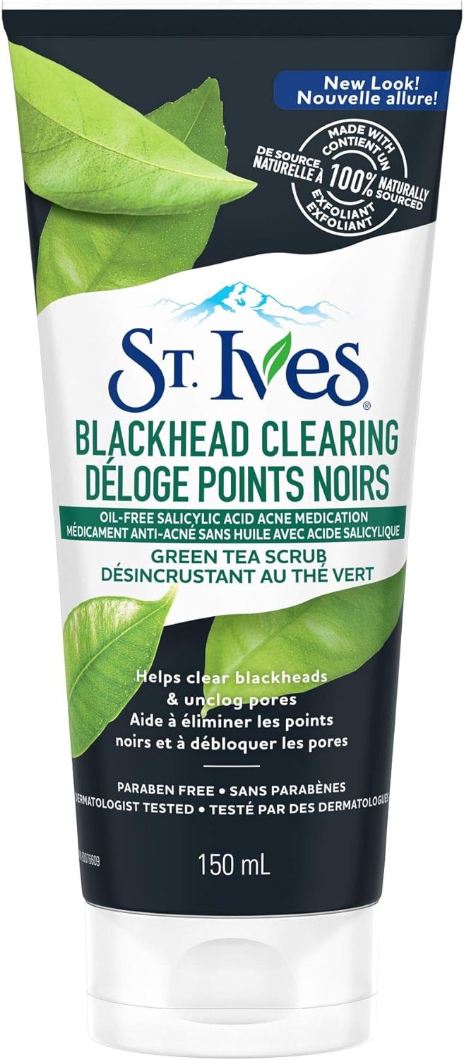 St. Ives Blackhead Clearing Green Tea Scrub, 150 Ml - Infinity Market