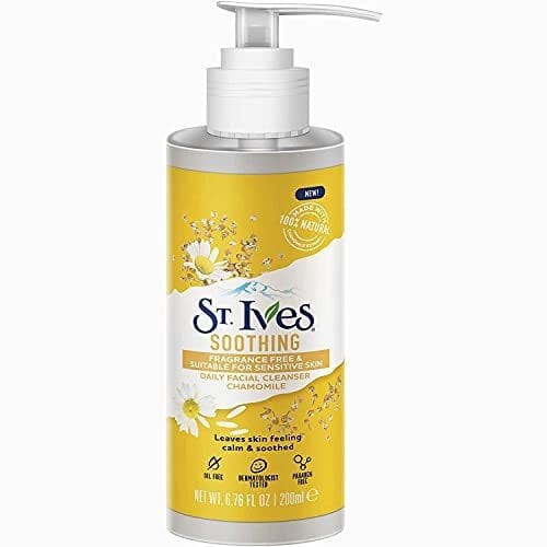 St. Ives Daily Face Cleanser for Acne - Prone Skin Calming Chamomile Fragrance - Free 200ml - Infinity Market