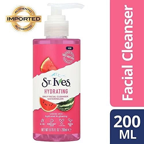 St. Ives Hydrating Daily Face Cleanser Natural Watermelon Extract to leave Skin Refreshed and Glowing 200ml - Infinity Market