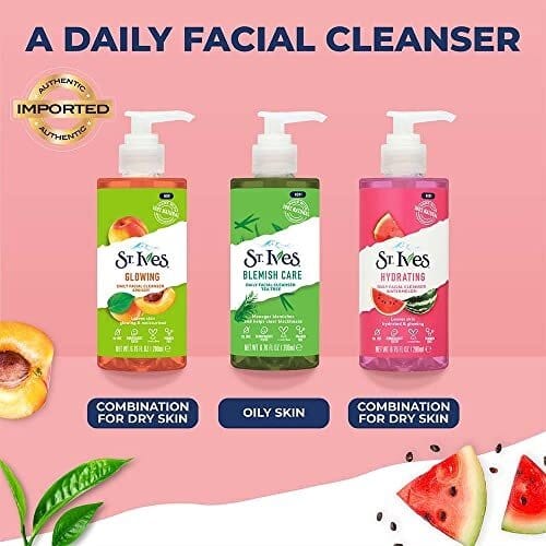 St. Ives Hydrating Daily Face Cleanser Natural Watermelon Extract to leave Skin Refreshed and Glowing 200ml - Infinity Market