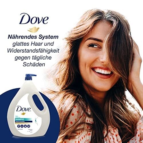 Dove Hair Shampoo | Daily Moisture | With Pump 4L | Nourishing system for smooth hair and resilient to daily damage