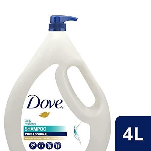 Dove Hair Shampoo | Daily Moisture | With Pump 4L | Nourishing system for smooth hair and resilient to daily damage