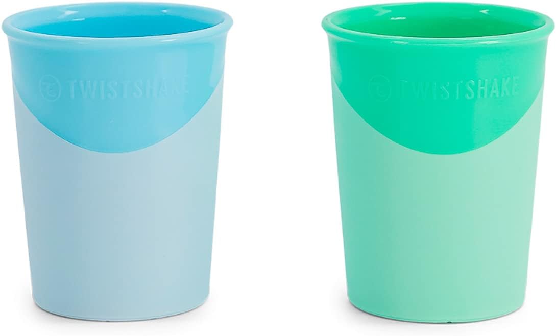 Twistshake 2X Baby Learning Cup, Feeding Cup, BPA Free, 170ml, Pastel Blue/Pastel Green - Infinity Market